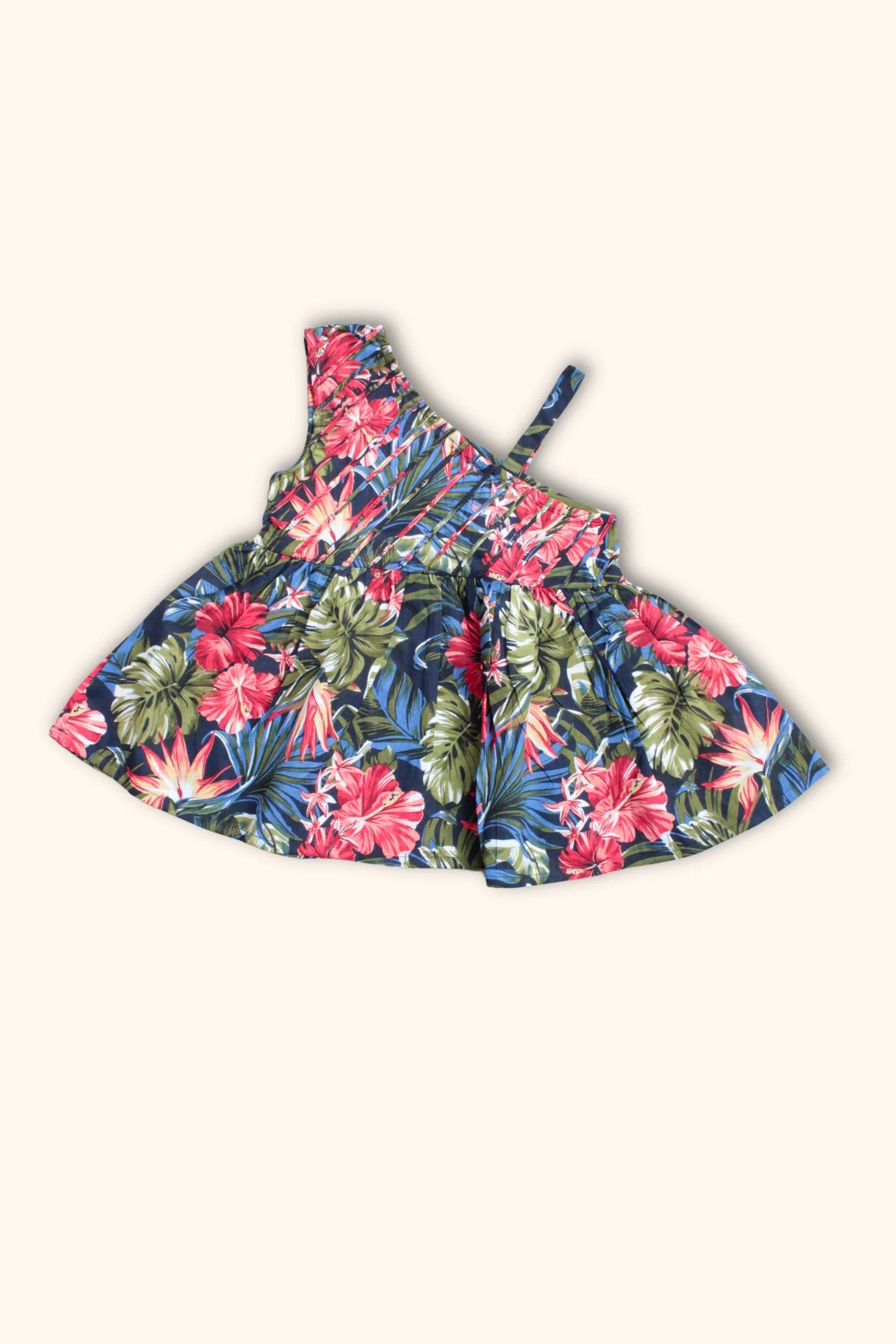 Little Trend Queen – One-Shoulder Dhoti Suit by Peekaboo