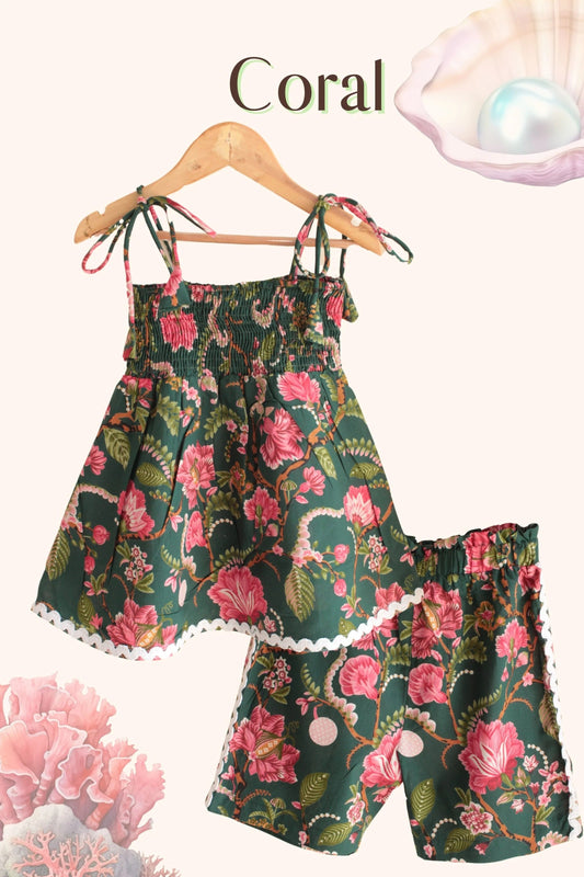 Sunny Day Vibes – Peekaaboo Girls’ Green Co-ord