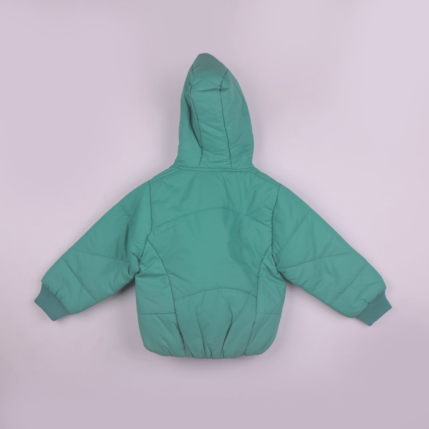 Smart Outdoor Green Quilted Jacket for Boys | Little Kangaroos Full Sleeve Hooded Zip-Up