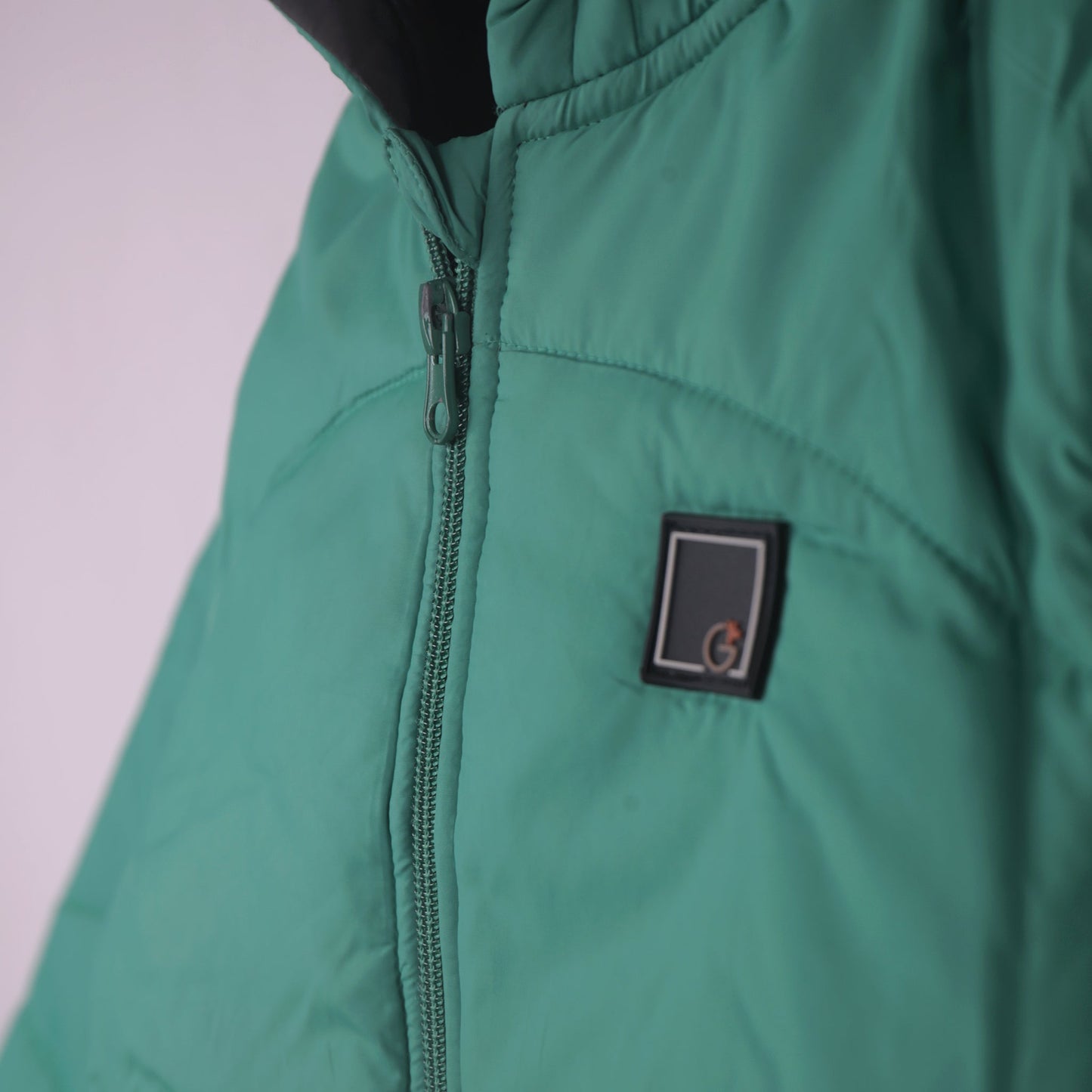 Smart Outdoor Green Quilted Jacket for Boys | Little Kangaroos Full Sleeve Hooded Zip-Up