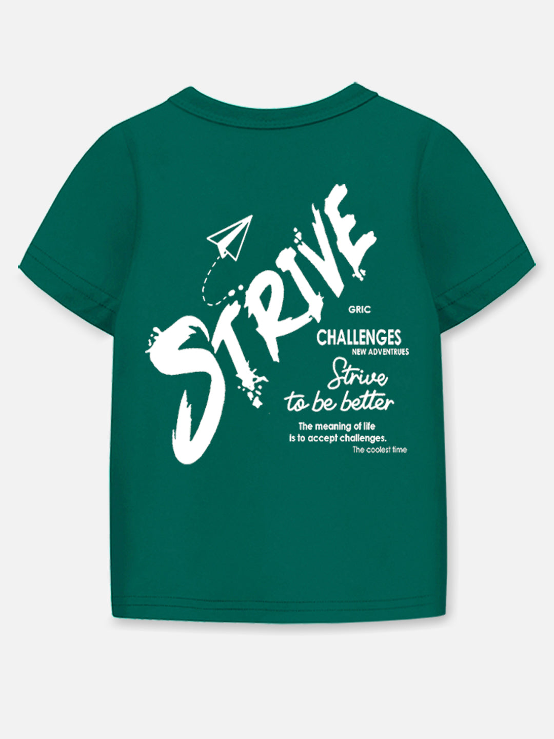 Trampoline Boy's Green 'STRIVE' T-Shirt & Pant Set