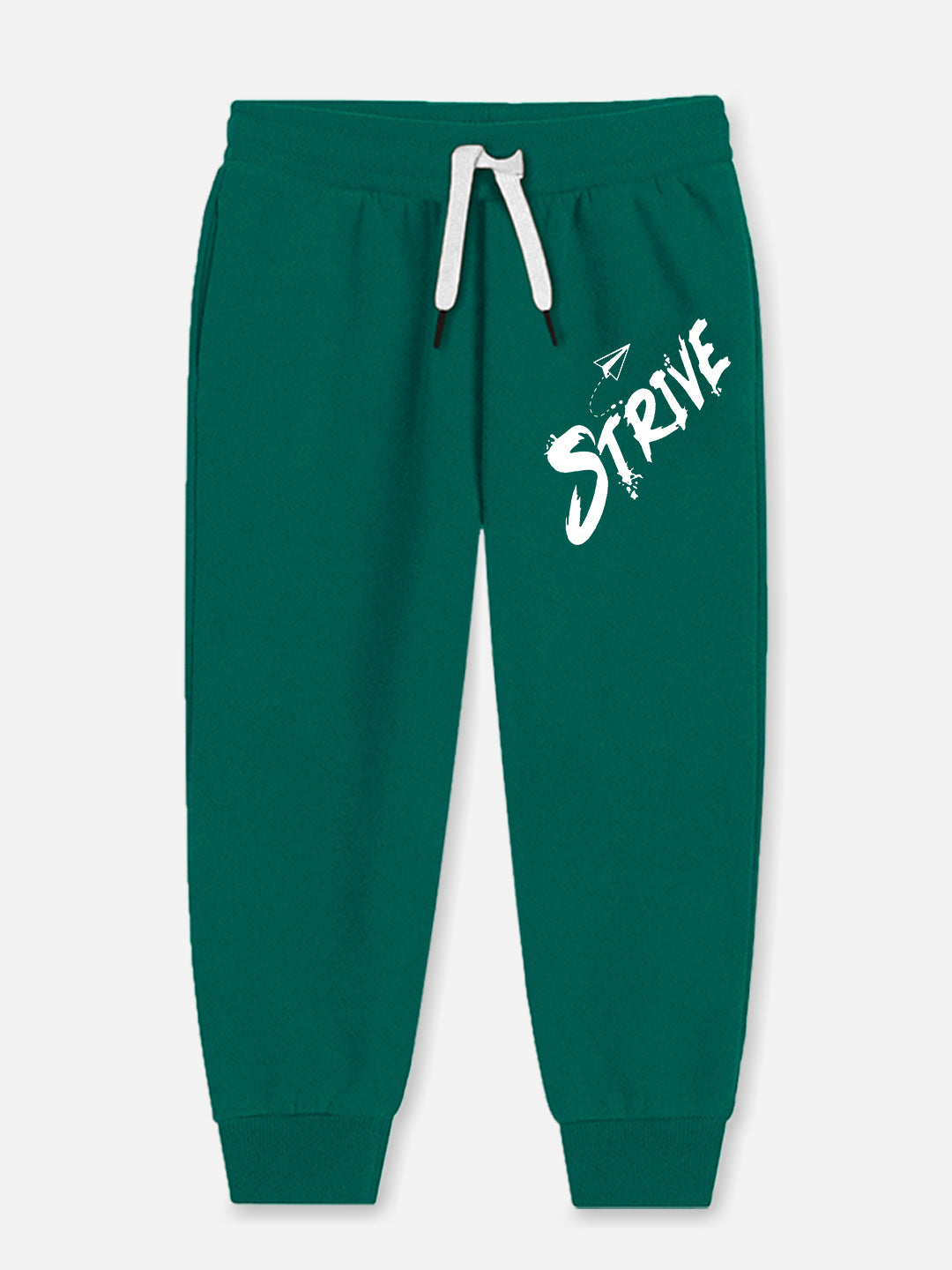 Trampoline Boy's Green 'STRIVE' T-Shirt & Pant Set