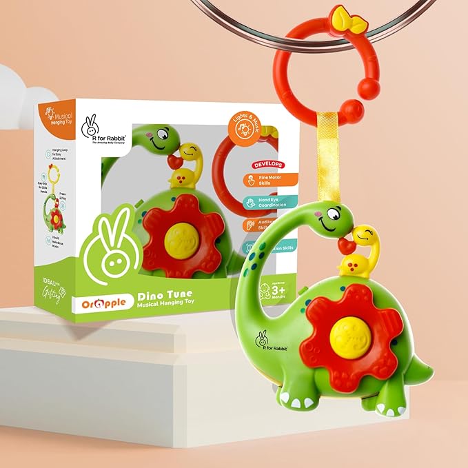 Orapple - Orapple Dino Tune - Hanging
Toy - Green Red