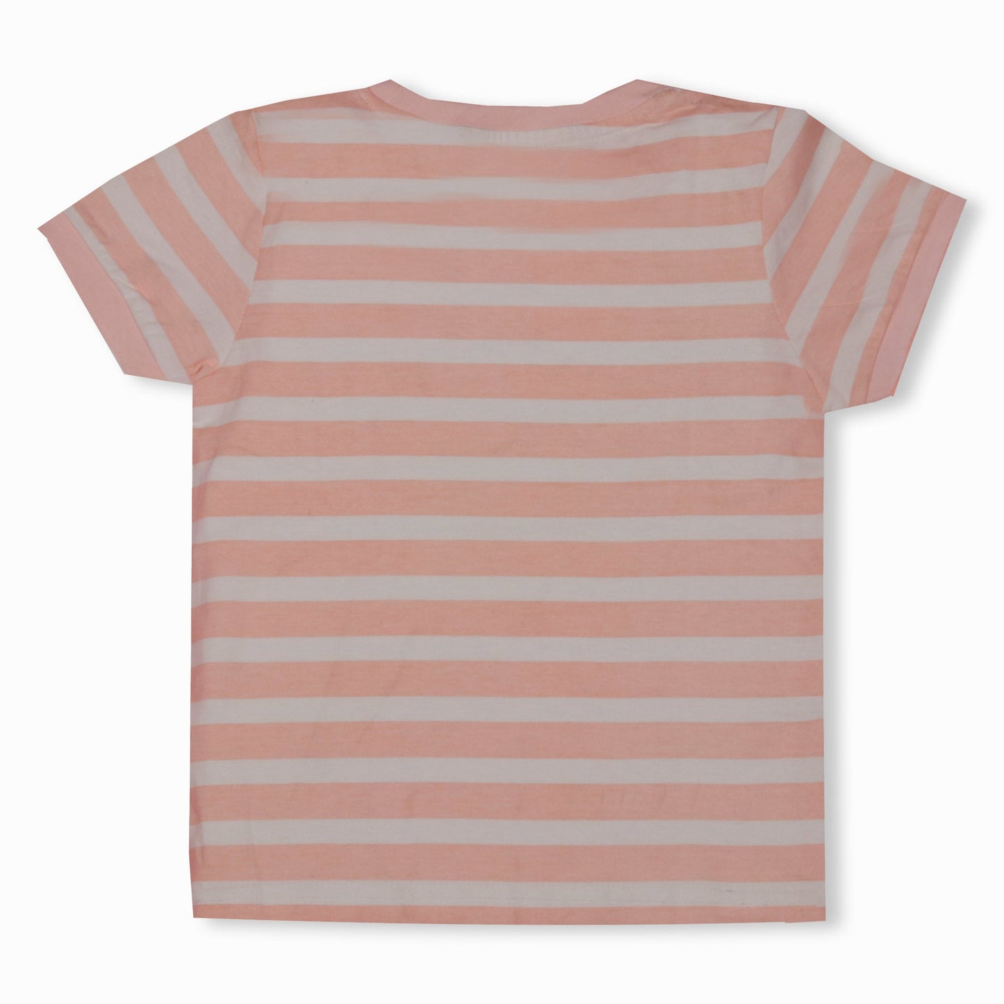 Mumbl Jumbl Unisex Soft Cotton Lazy Bone Half Sleeve T-shirt  (Hippo, Peach)