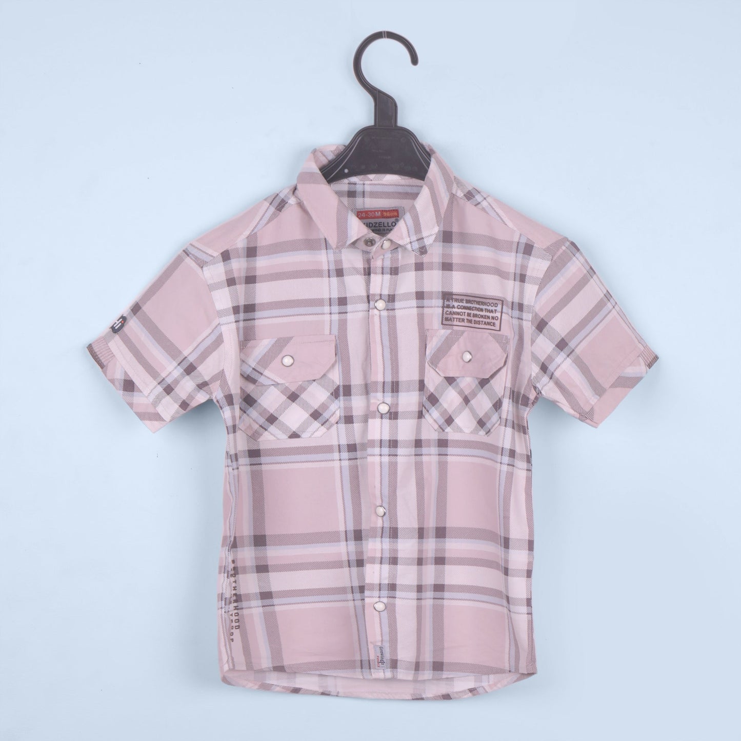 Peachy Trio – Boys’ Partywear T-shirt, Shirt & Shorts Set