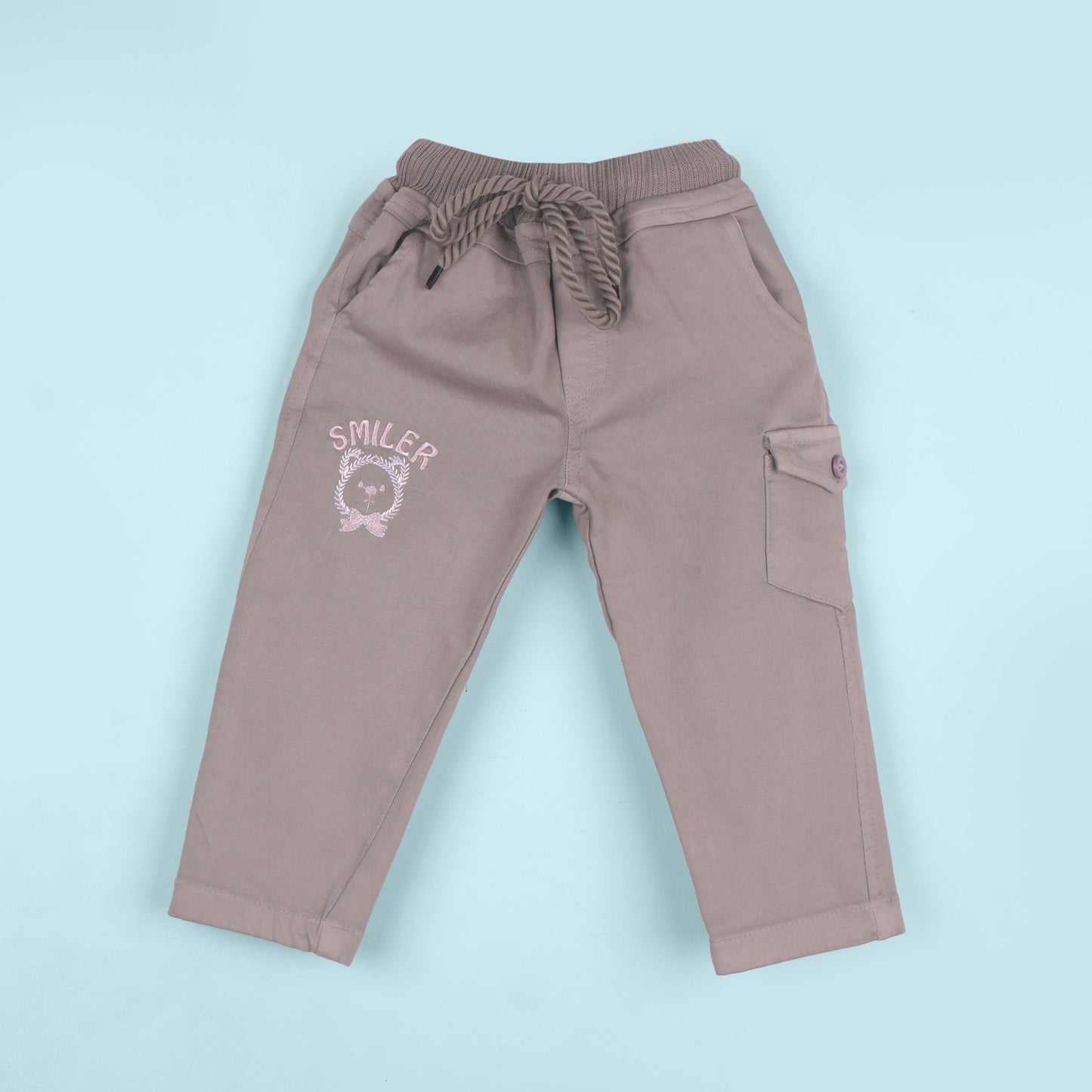 KiddieZoo Boys’ Everyday Fashion – Cotton Peach Tee with Cargo Pants