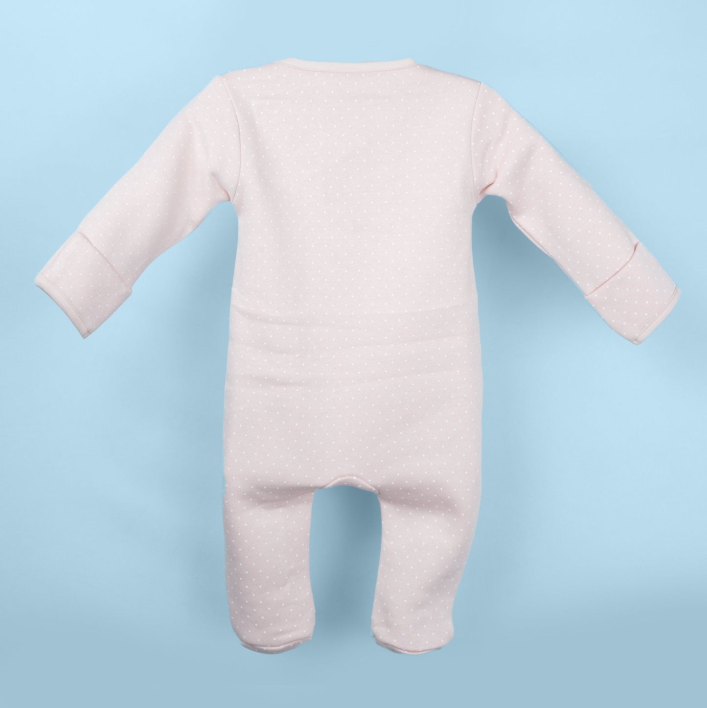 Sweet Hugs – Peach Full Length Romper for Babies