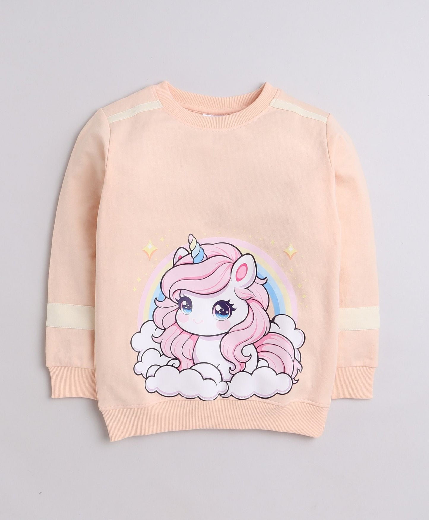 Peach-perfect warmth and style in Bumzee’s full-sleeve sweatshirt—smart, comfy, and cute!