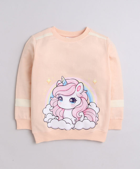 Peach-perfect warmth and style in Bumzee’s full-sleeve sweatshirt—smart, comfy, and cute!