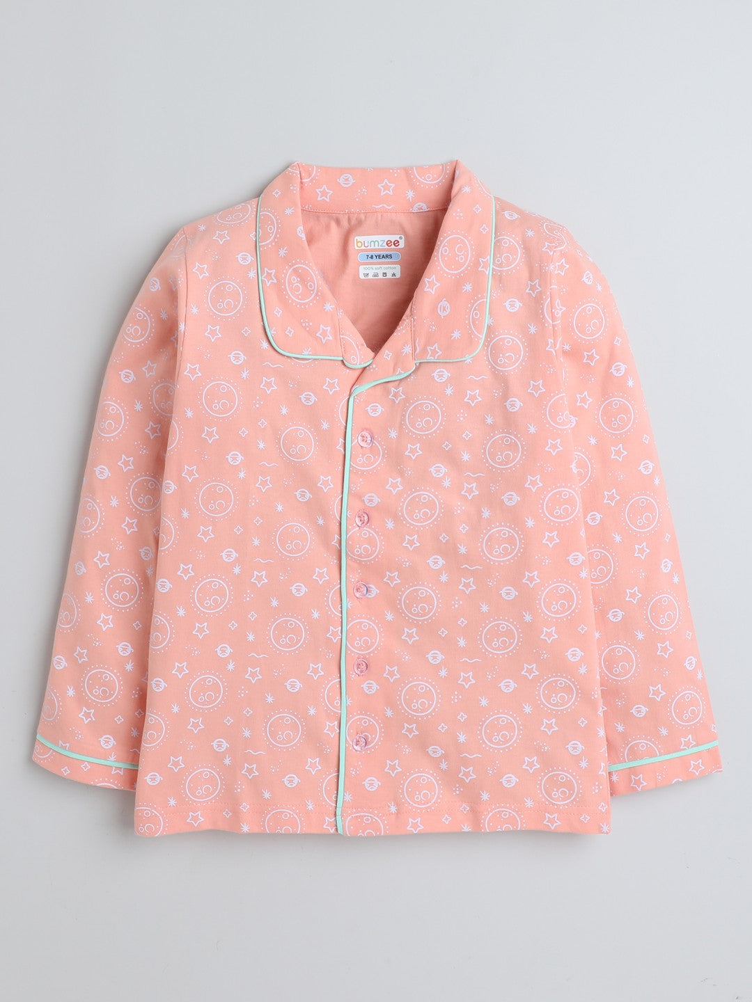 Bumzee’s cotton nightwear set: cozy fit, collar neck, and charming prints for all seasons!