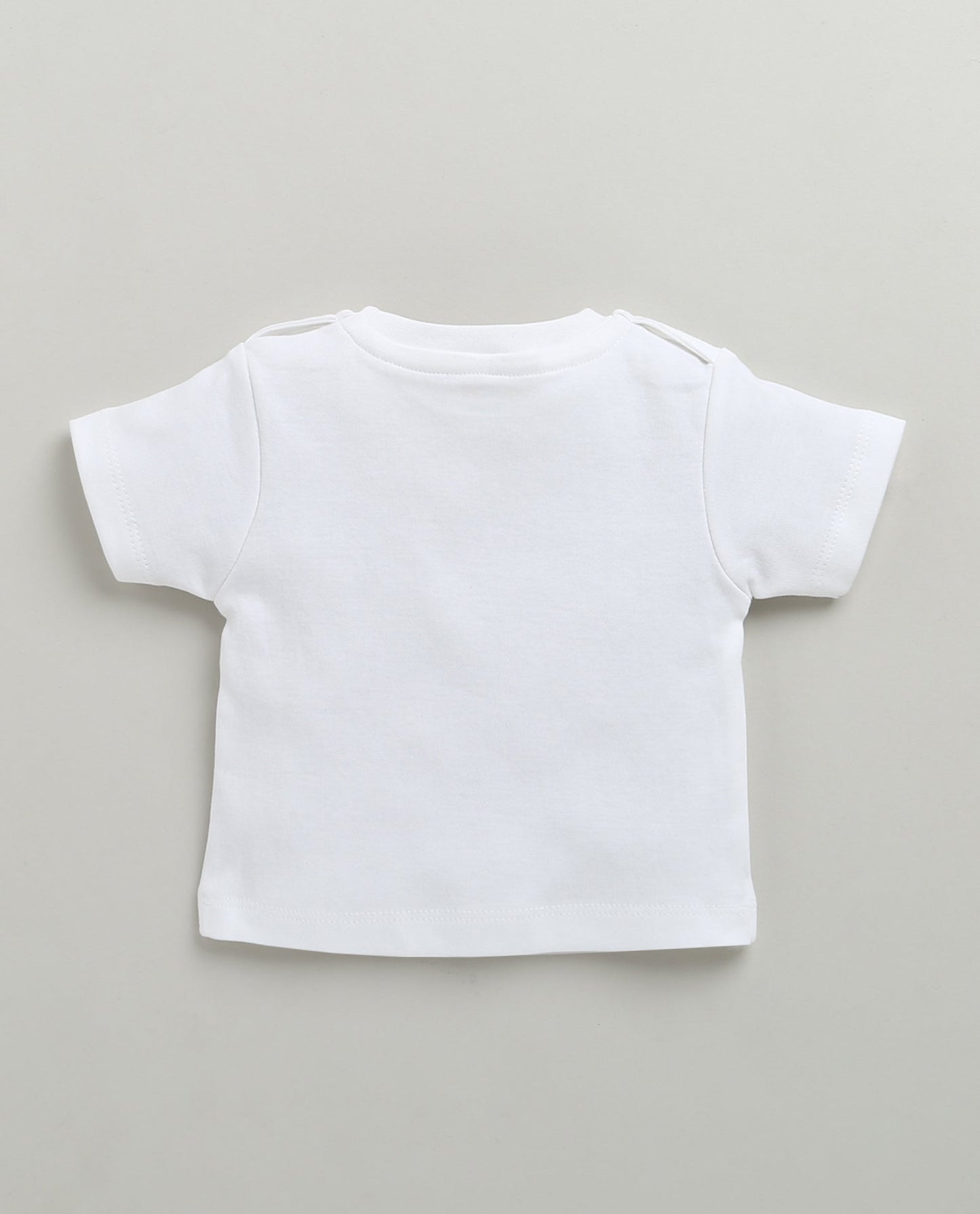 Bumzee Unisex Cotton Dungaree Set – Peach | Half Sleeve Tee & Romper