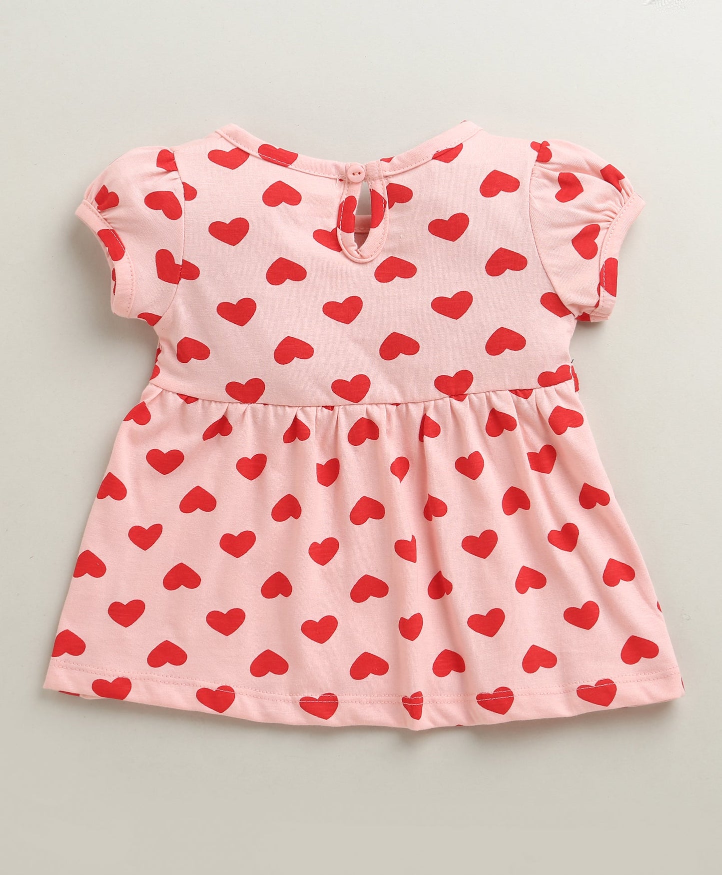 Sunshine Days Frock – Bumzee Girls’ Peach Printed Cotton Dress