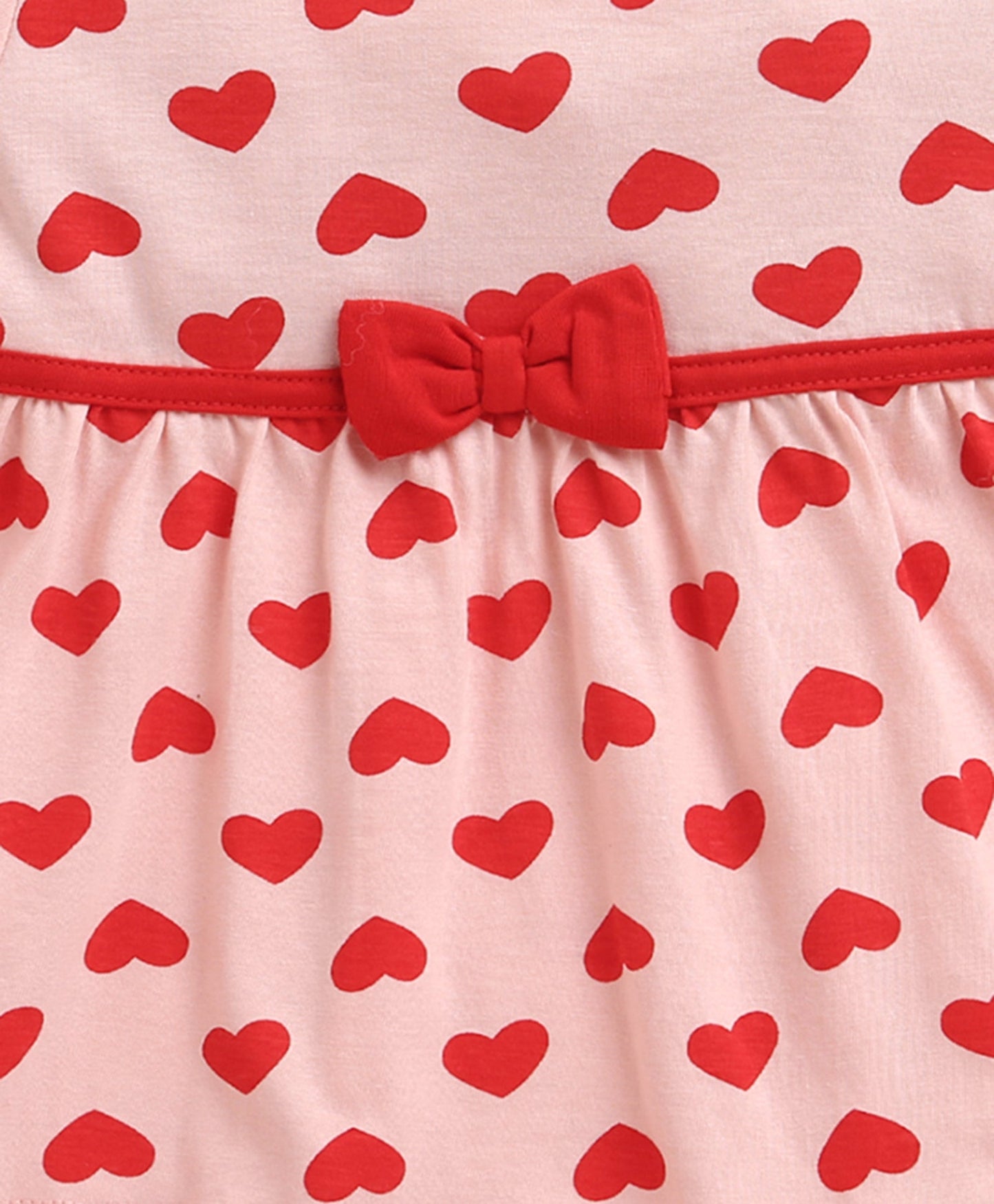 Sunshine Days Frock – Bumzee Girls’ Peach Printed Cotton Dress