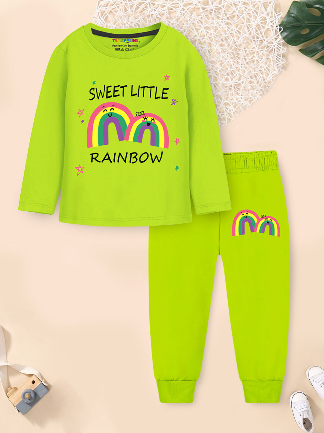 Trampoline Girl's 'PRINCESS' T-Shirt & Pyjama Set (Full Sleeve)