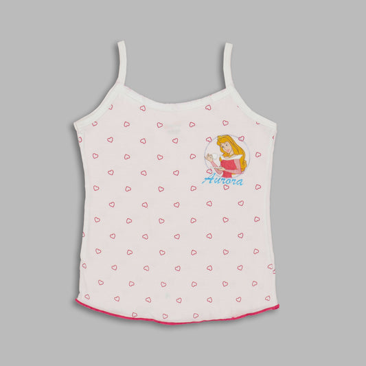Body Care Cozy Cutie: Aurora's Dark Pink Silky-Soft Cartoon Camisole!