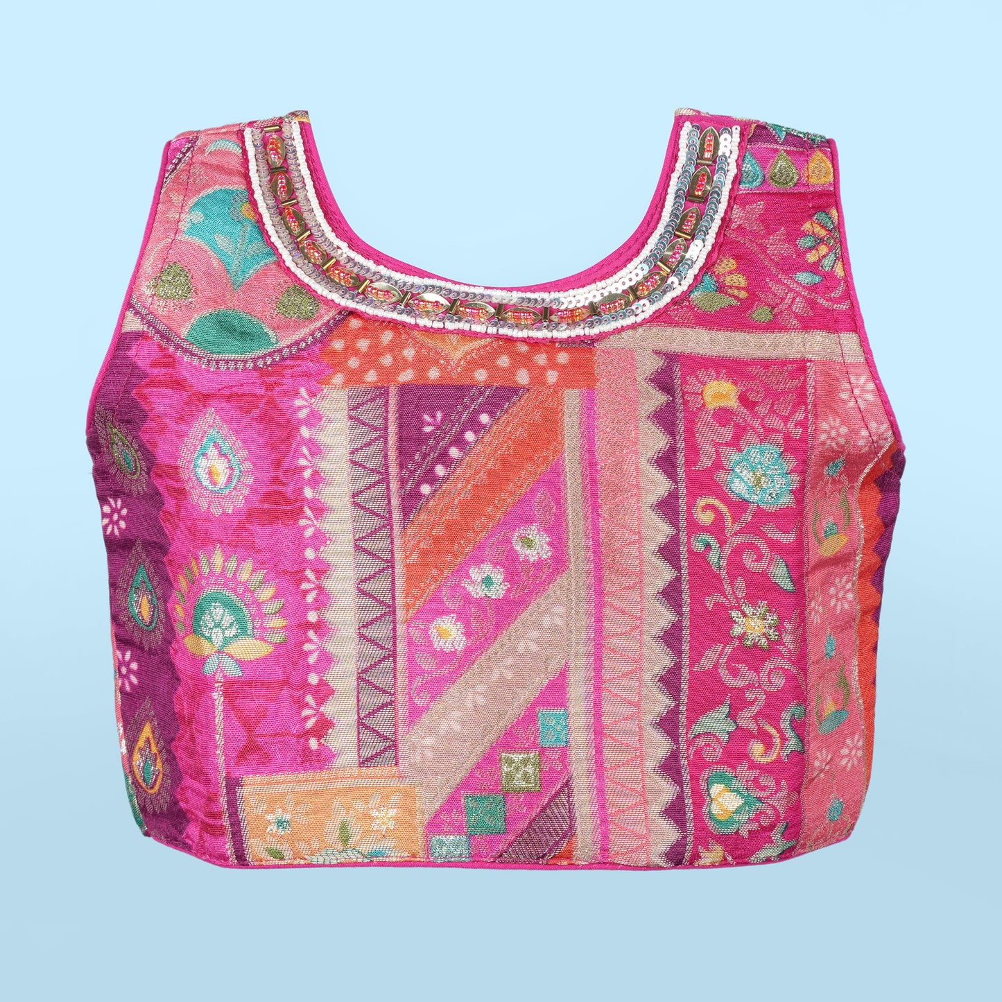 Shine Bright in Pink – Girl Wear Girls’ Sequined Lehenga Choli Set
