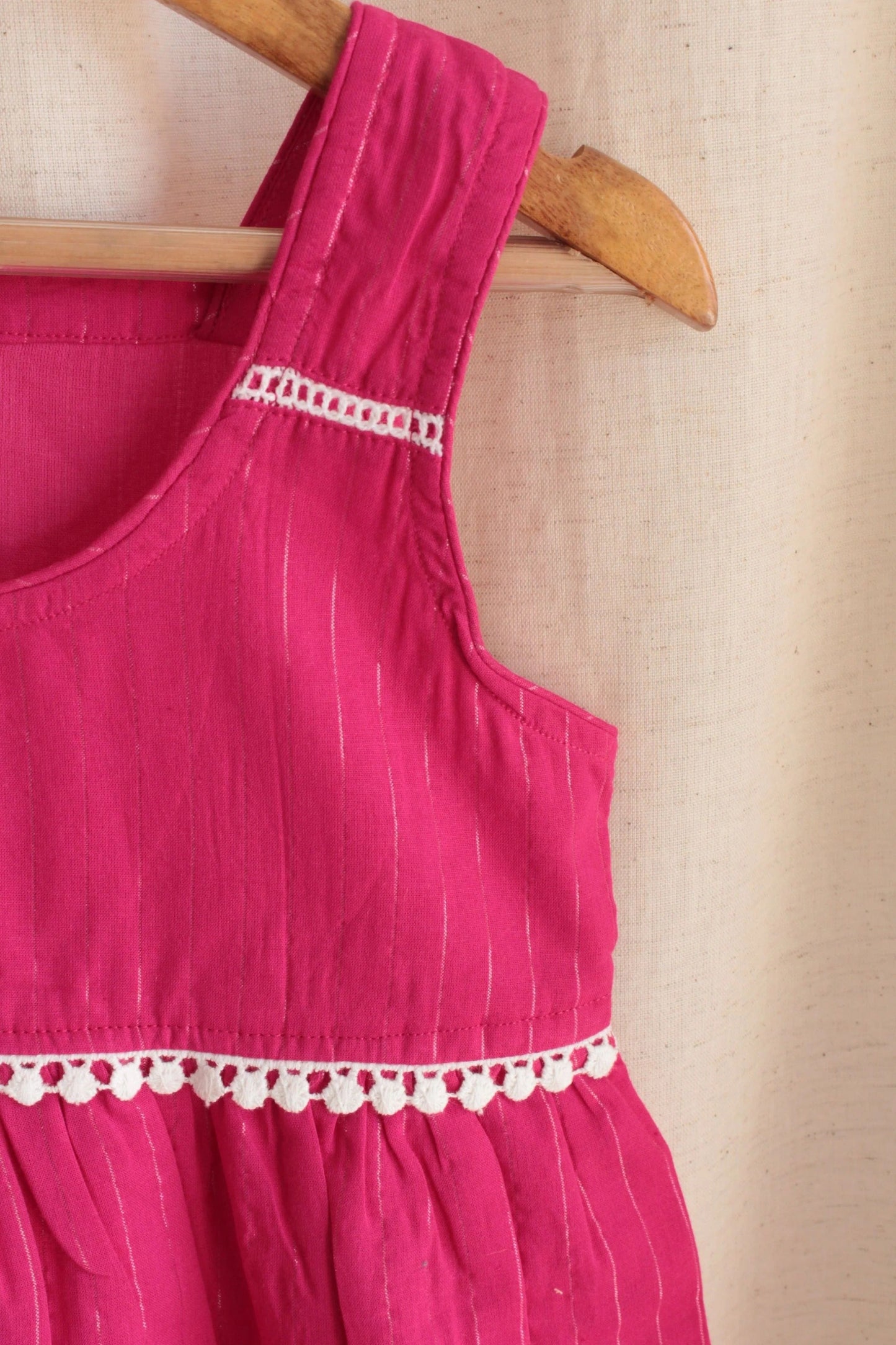 Peekaboo Starry Charm – Girls’ Partywear Lace Dress