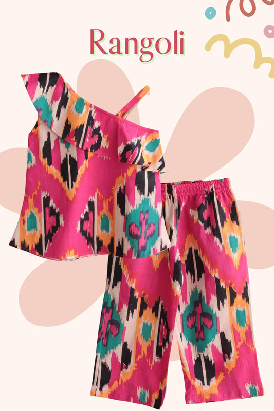 Rangoli Radiance – Peekaaboo Girls’ Cotton Co-ord