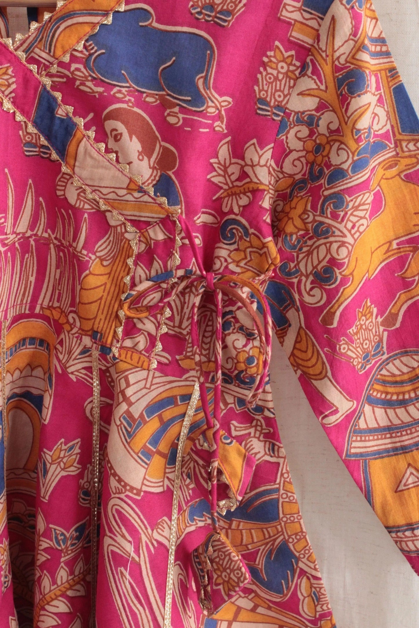 Lace & Grace – Peekaaboo Dark Pink Dhoti Set