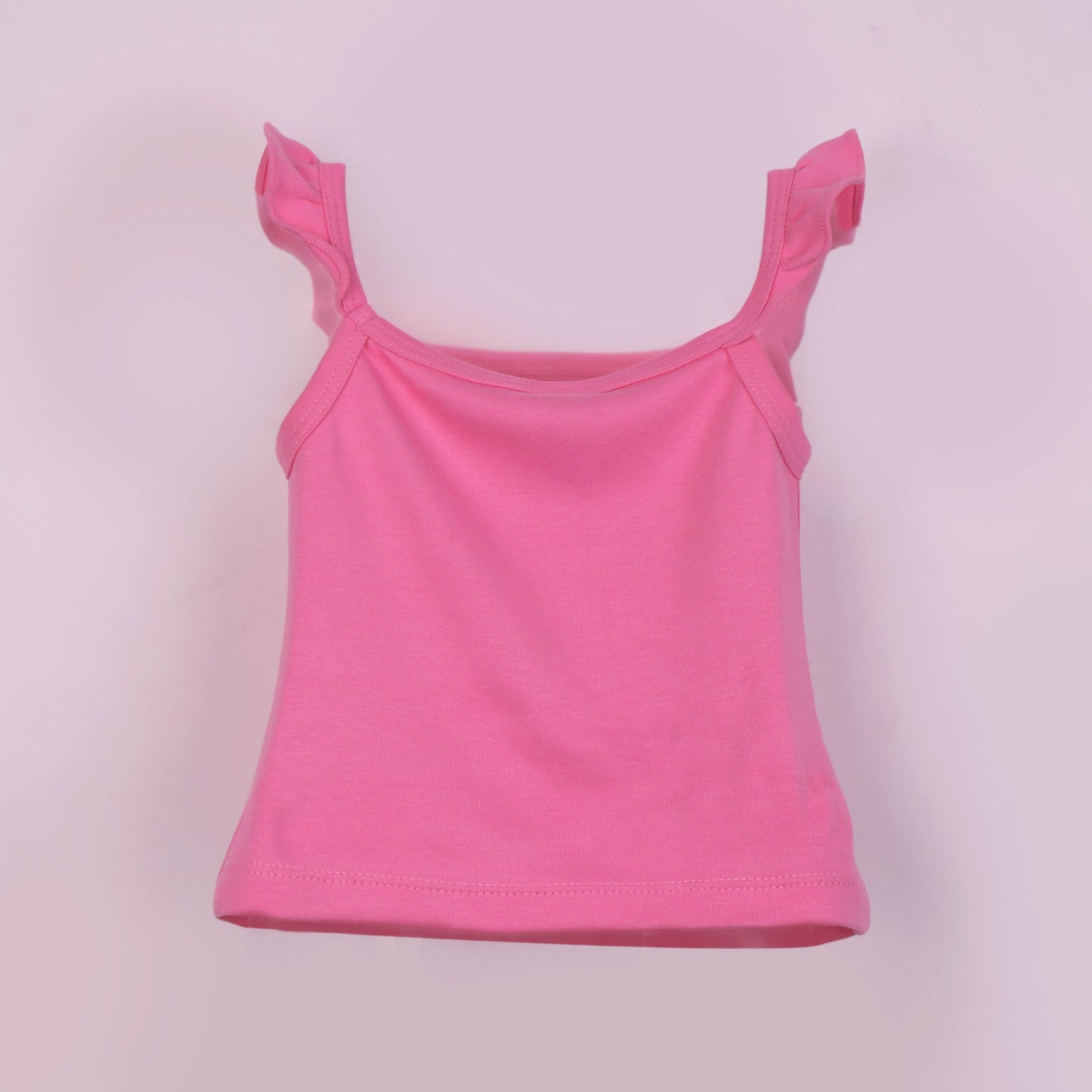 Girls Dark Pink Cotton Top & Denim Shorts Set | Perfect for Bengaluru’s Sunny Days