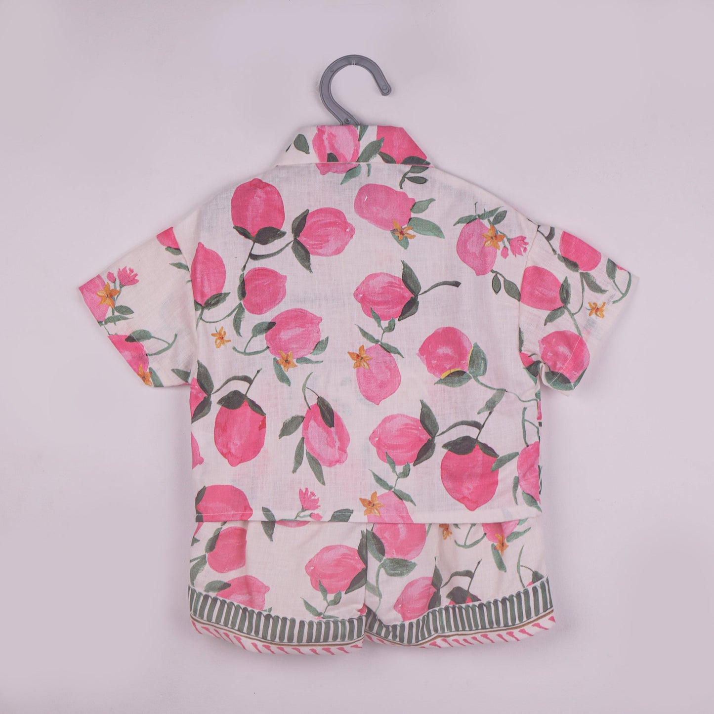 Fresh & Fun – Girls’ Dark Pink Shirt & Shorts Outfit