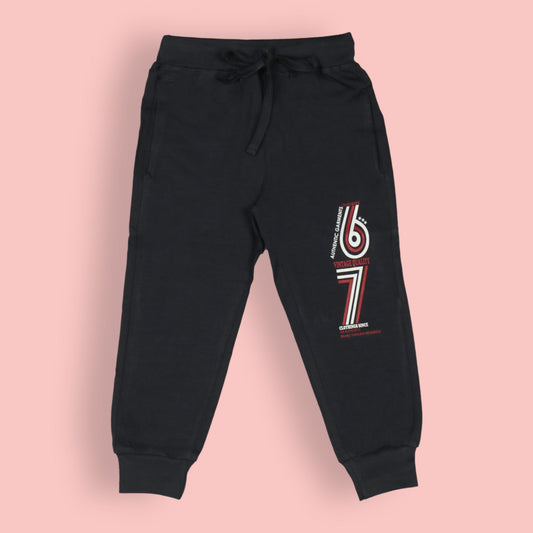 OlioKids Boys’ Essential Cotton Joggers – Full Length, Comfort+ Dark Grey Pants