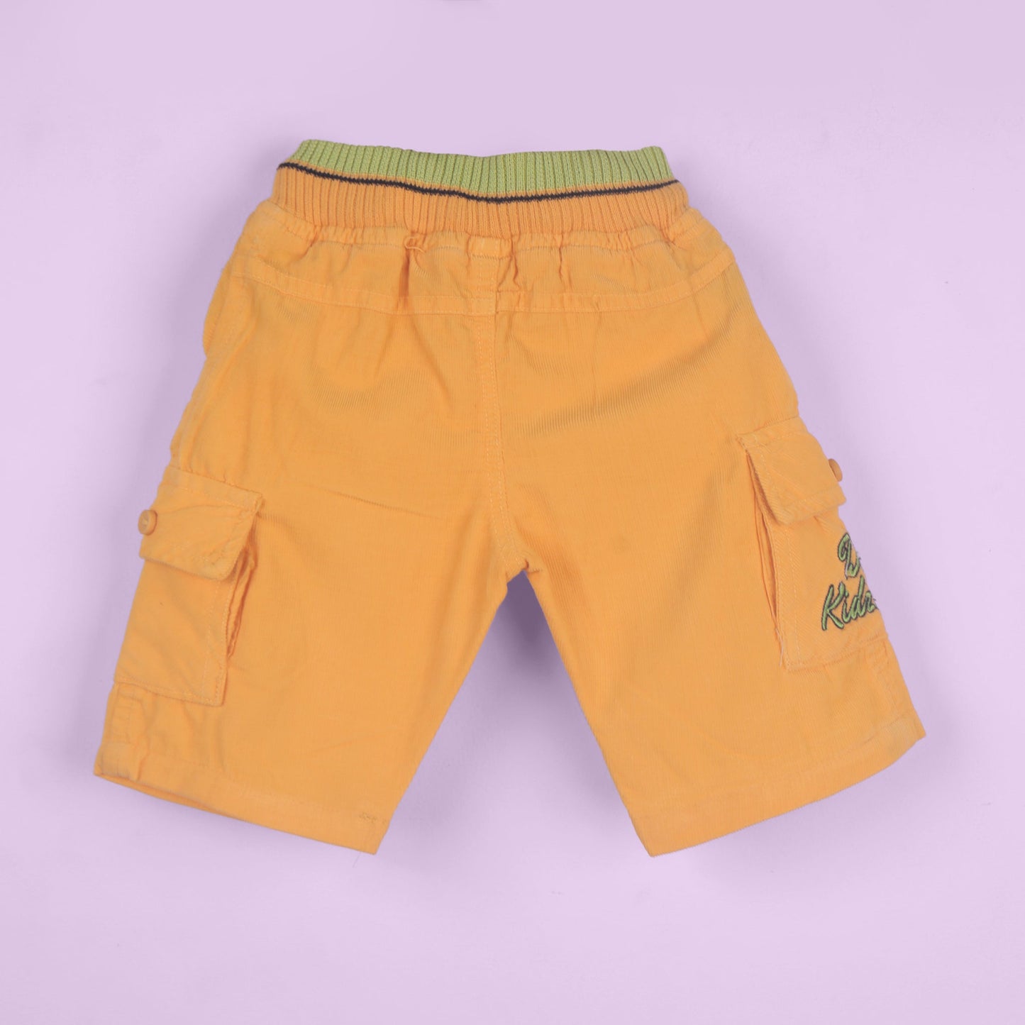 Cool Stripes – Boys’ Grey Cotton Blend Top & Shorts Combo