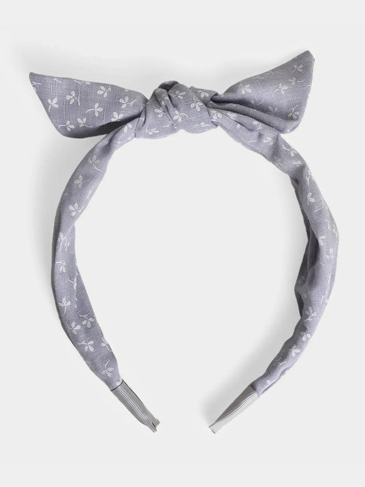 Gentle Grey Bow Knot Headband – Miarcus Stylish Girls’ Accessory