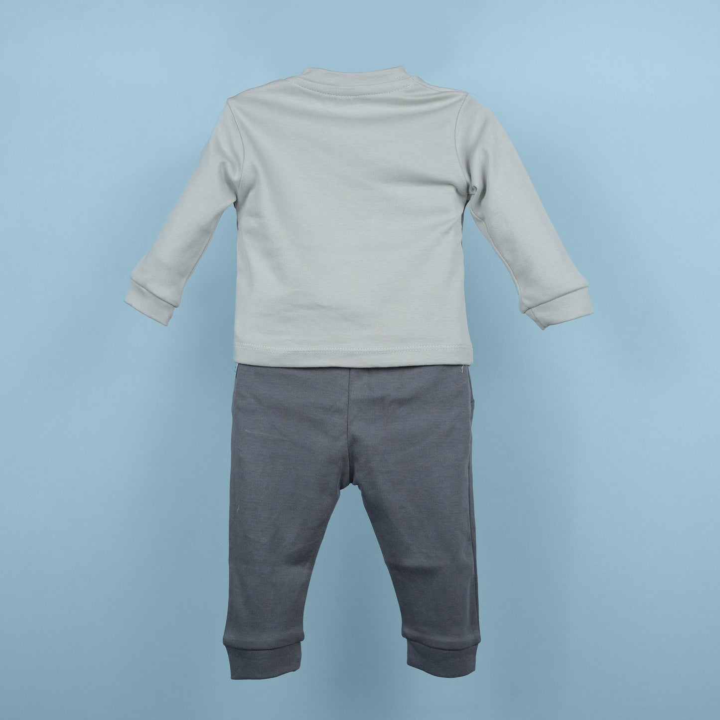 Curious Little Explorer – Neo Nate Boys’ Grey Printed Co-Ord Set