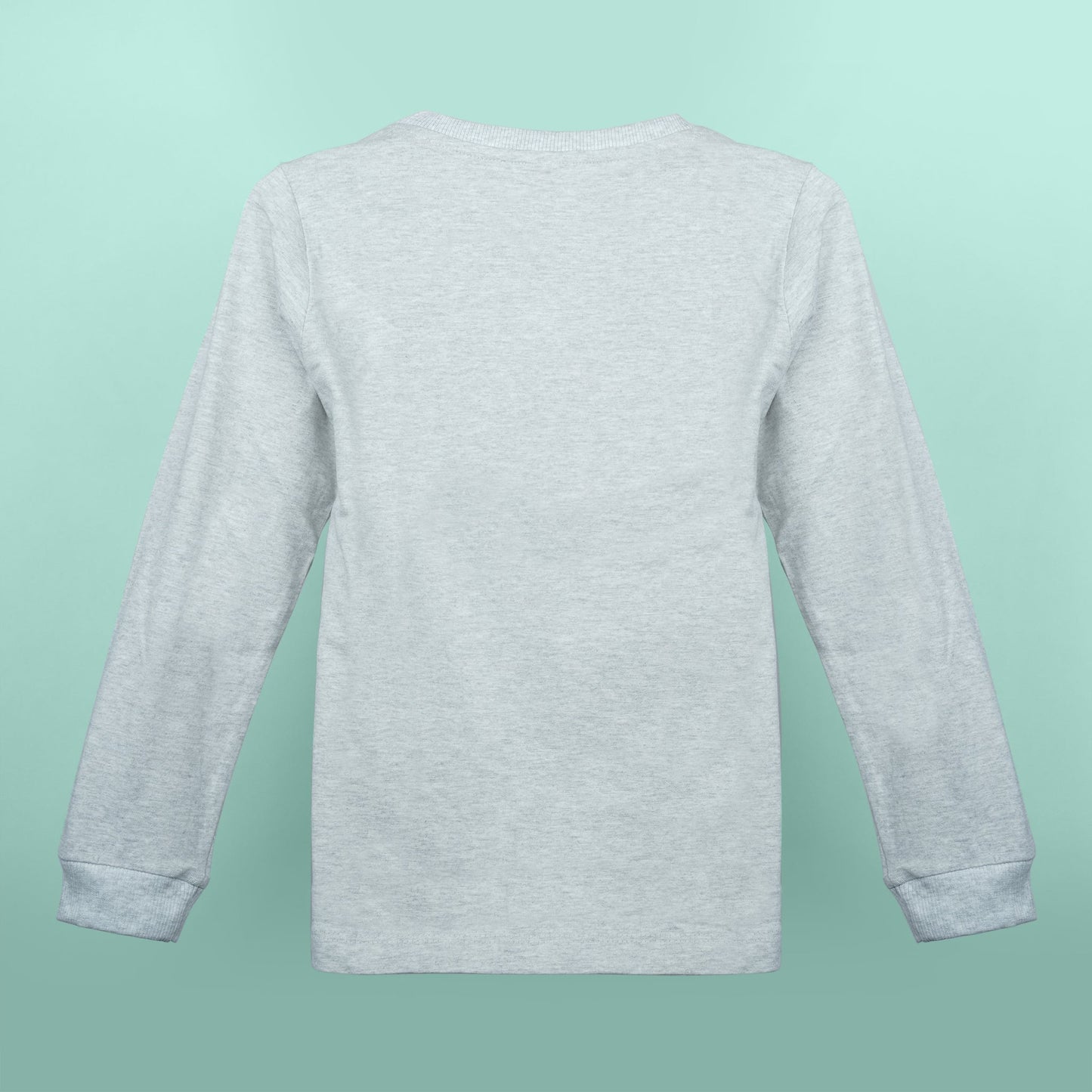 Everyday Vibe Tee – Ollypop Boys’ Grey Full Sleeve Cotton Blend T-Shirt