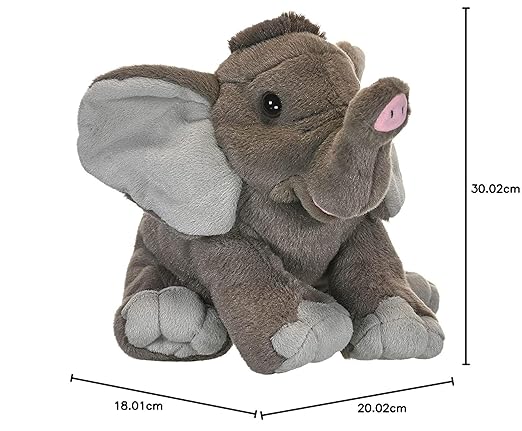 Wild Republic Baby Elephant – Large Soft Plush Stuffed Toy Gift for Kids