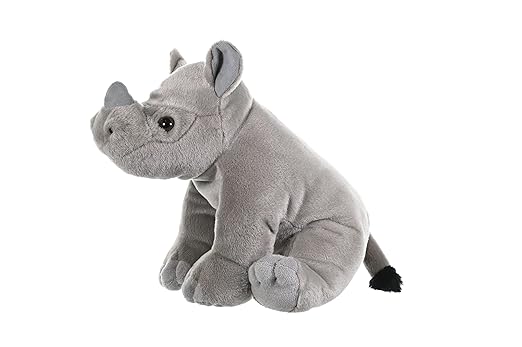 WILD REPUBLIC Rhino Baby Stuffed Animal Plush Toy Gift for Kids 12 cm