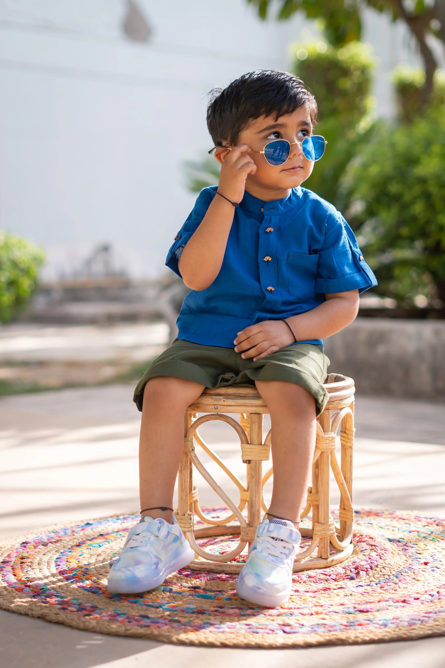 Peekaaboo Blue Breeze – Smart Outdoor Co-ord for Boys