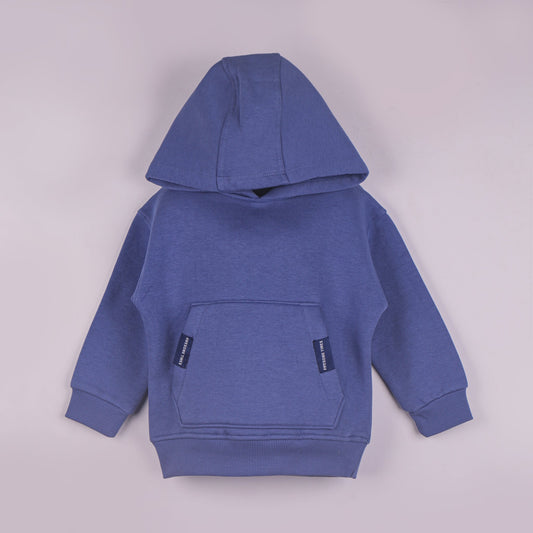 Snug & Playful – Boys’ Royal Blue Hoodie with Full Sleeves