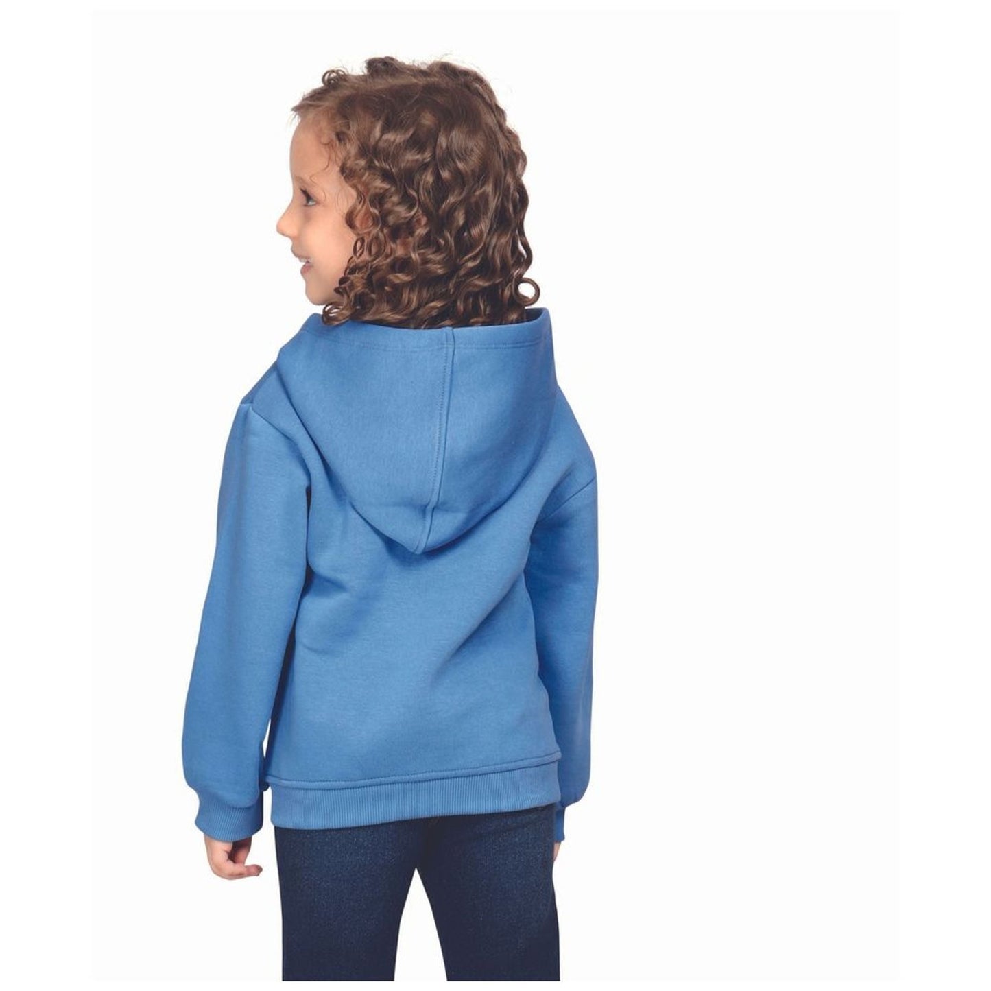 Little Kangaroos Girls’ Royal Blue Hoodie – READY FOR MY SKT TRIP Print