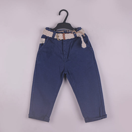 Trailblazer Trousers — Little Kangaroos Royal Blue Belted Pants
