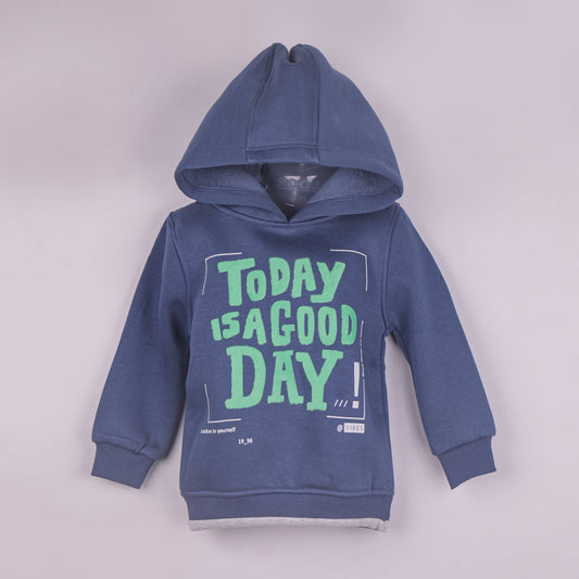Classic Style – Boys’ Royal Blue Cotton Blend Sweatshirt