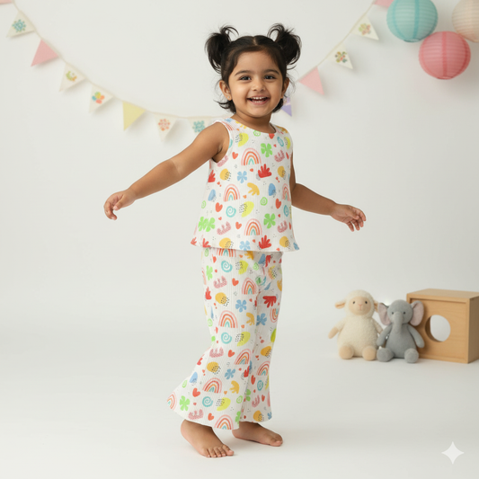 Orrigany Girls White Party Jumpsuit – Soft Feel
