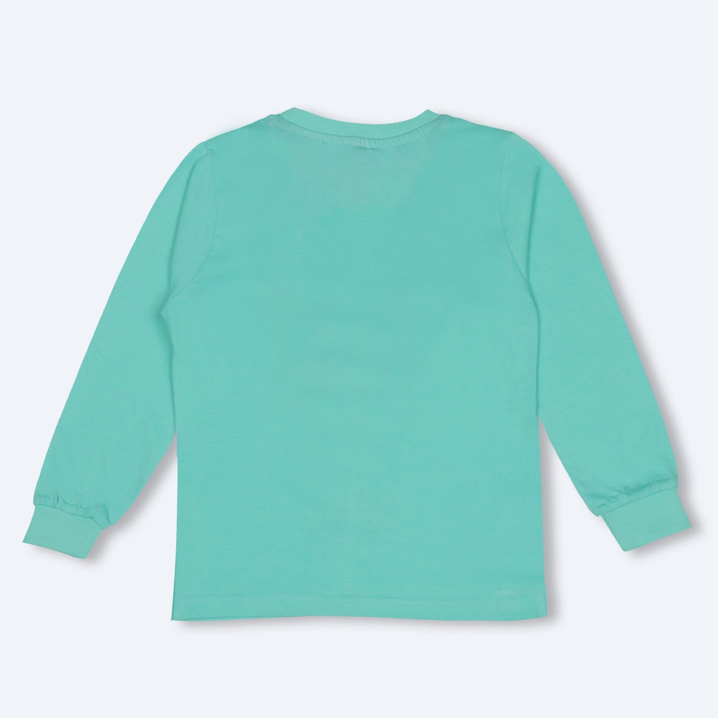 Future Hero Tee by NIOMODA – Boys’ Light Green Cotton Full Sleeves, MOM! Quote, Warm Comfort+ for Chilly Days