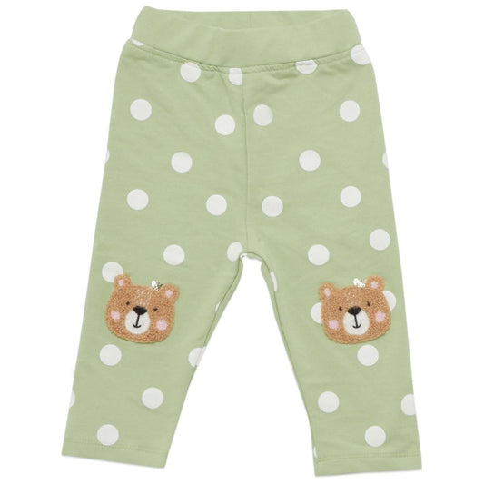 Little Kangaroos Girls’ Applique Cotton Blend Leggings