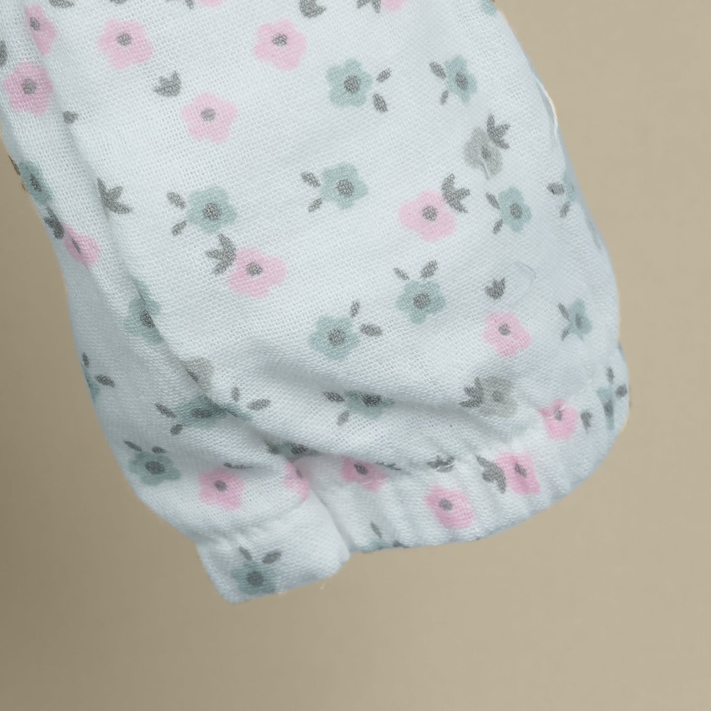 Soft Charm – Neo Nate Girls’ Light Green Printed Cotton Romper