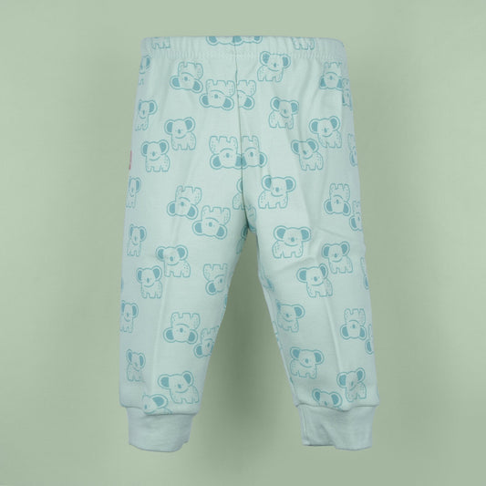 Pink Rabbit Girls Skinny Fit Leggings in Light Green | Stylish & Comfortable for Winter