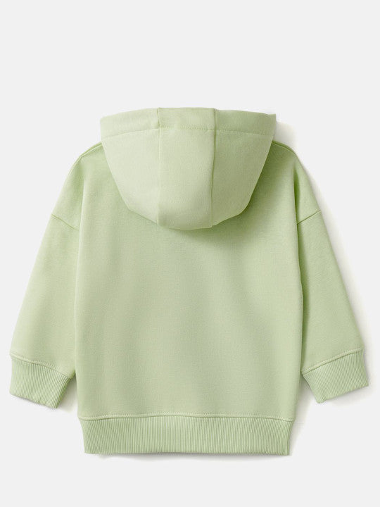 Light Green Cozy Hooded Pullover