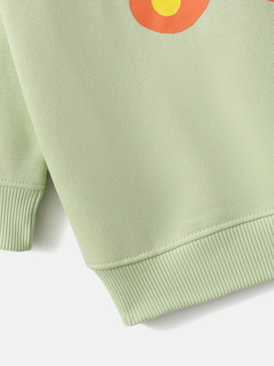 Light Green Cozy Hooded Pullover