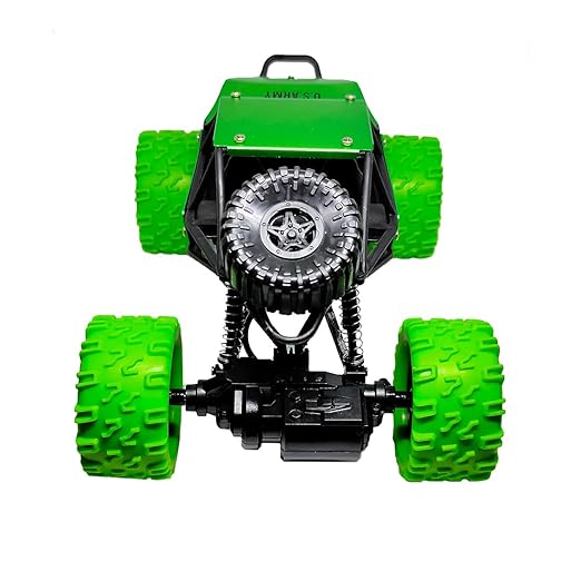 Remote Control Monster Truck RC Car Rock Crawler High Speed Racing Car Rechargeable Rally Car (Green)
