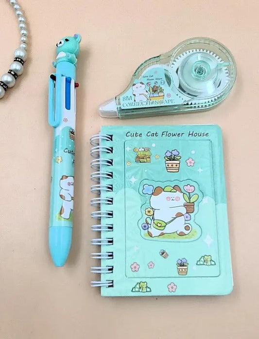 Diary with Pen and Decorative Tape – Stylish Writing Set for Kids & Adults