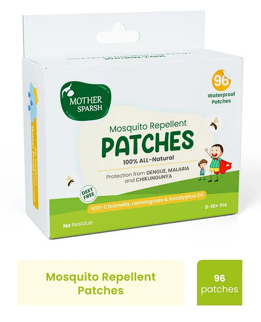 Mother Sparsh 100% Natural Mosquito Repellent Patches, Babies & Children, 96 Patches