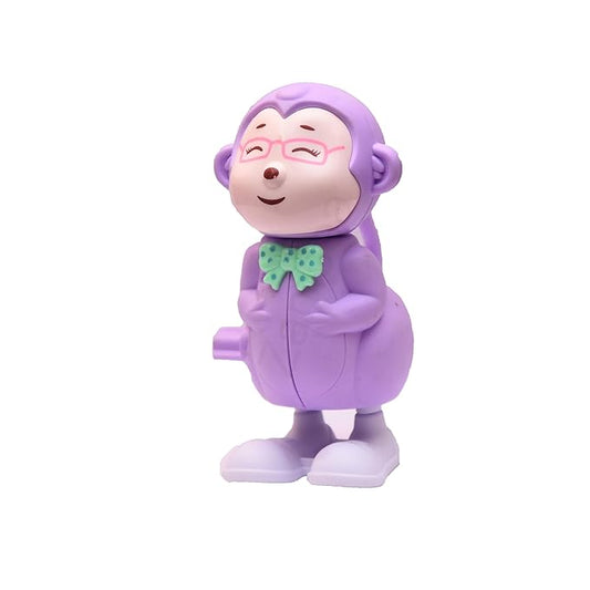 Wind Up Toy - Key Operated Jumping Moving Toy - Rotating Head - Key Toys - Includes Key - Ages 6 Months to 3 Years - Multicolor (Monkey)