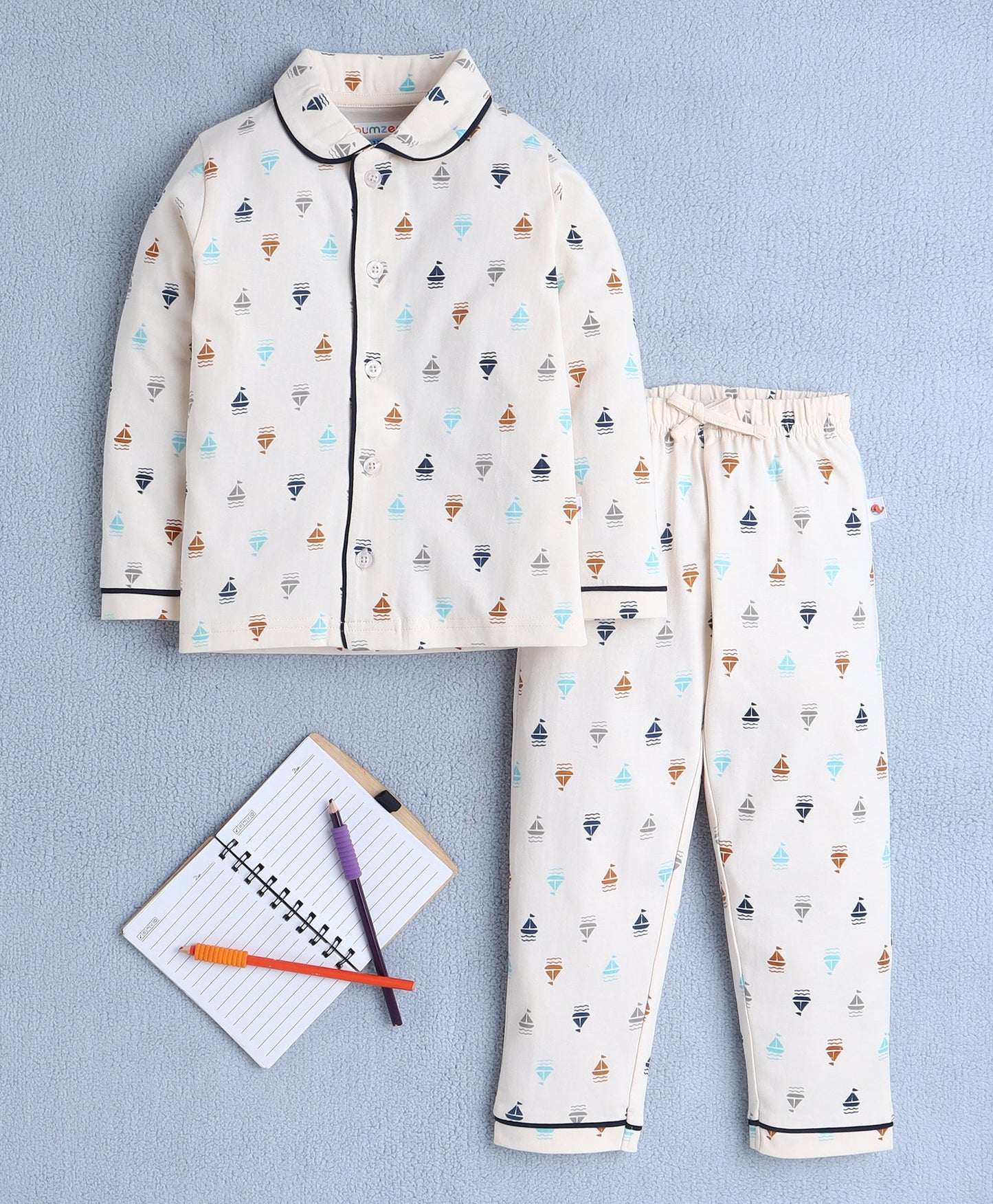 Cute & Cozy – Baby World Girls’ Beige Night Suit for All Seasons