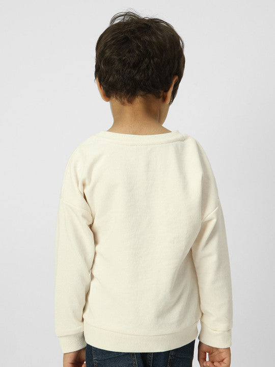 Smile of the Day' Beige Sweatshirt